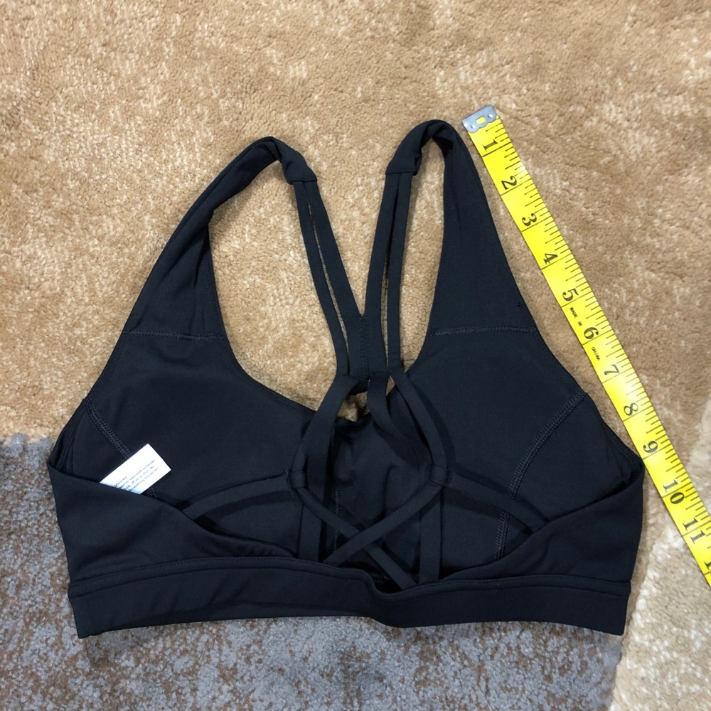 Women’s Black Workout Sports Bra, Size Medium - Picture 5 of 7